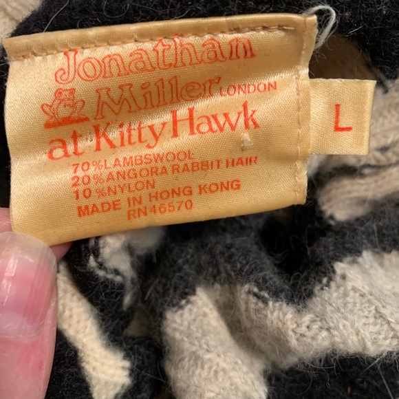 Jonathan Miller at kittyhawk lambs wool striped sweater - Picture 2 of 8